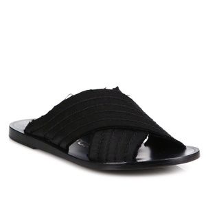 Pedro Garcia Zissi Obi Satin Criss-Cross Sandal